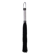 Love In Leather Sparkly Rhinestone Handle BDSM Flogger - Default Title - Whips And Crops